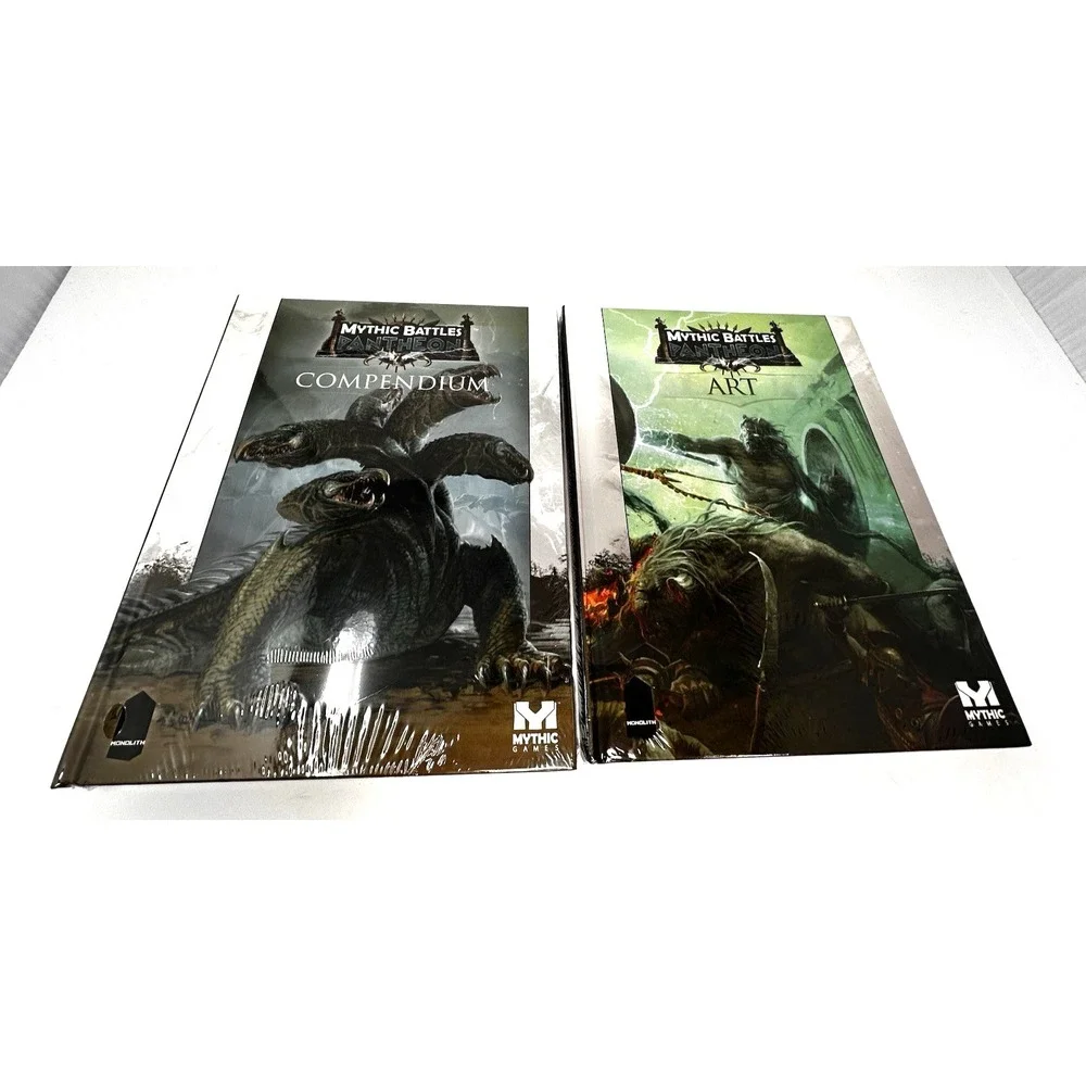 Mythic Battles Pantheon Books Lot of 2: Compendium And Art Monolith NEW SEALED